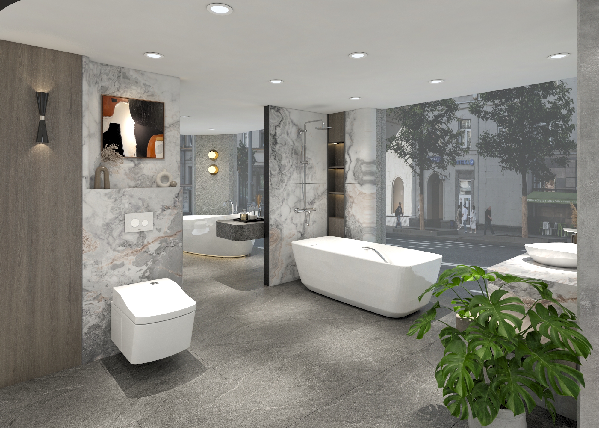Phối cảnh showroom đại lý 6